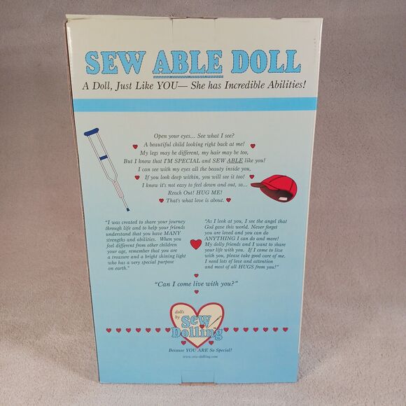 Taylor The Sew Able Doll A Doll Just Like YOU-She Has Incredible Abilities Rare - Picture 2 of 5